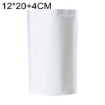 100 PCS/Set Matte Aluminum Foil Snack Stand-up Pouch, 8x12+3cm, 9x13+3cm, 10x15+3cm, 12x20+4cm