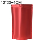 100 PCS/Set Matte Aluminum Foil Snack Stand-up Pouch, 8x12+3cm, 9x13+3cm, 10x15+3cm, 12x20+4cm