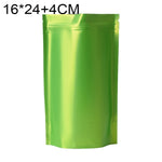 100 PCS/Set Matte Aluminum Foil Snack Stand-up Pouch, 14x20+4cm, 15x22+4cm, 16x24+4cm, 18x26+4cm