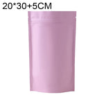 100 Stück/Set mattierte Aluminiumfolie Snack Standbodenbeutel, 20x30+5cm