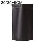100 Stück/Set mattierte Aluminiumfolie Snack Standbodenbeutel, 20x30+5cm