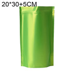 100 Stück/Set mattierte Aluminiumfolie Snack Standbodenbeutel, 20x30+5cm