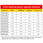 100 Stück/Set mattierte Aluminiumfolie Snack Standbodenbeutel, 20x30+5cm