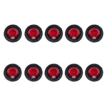 10 in 1 Truck Trailer LED Round Side Marker Lamp, A5010 Red Light, A5011 Amber Light, A5012 White Light, A5013 Red + Amber Light