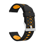 Silikon-Uhrenarmband mit drei Lochreihen, für Samsung Galaxy Watch 3 45 mm