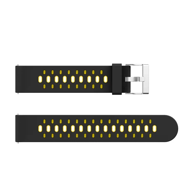 Silikon-Uhrenarmband mit drei Lochreihen, für Samsung Galaxy Watch 3 45 mm