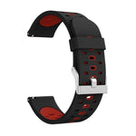 Silikon-Uhrenarmband mit drei Lochreihen, für Samsung Galaxy Watch 3 45 mm