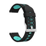 Silikon-Uhrenarmband mit drei Lochreihen, für Samsung Galaxy Watch 3 45 mm