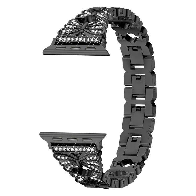 Edelstahl-Armband für Apple Watch Series 7 (41 mm), 6, SE, 5 und 4 (40 mm), 3, 2 und 1 (38 mm), 7 (45 mm), 6, SE, 5 und 4 (44 mm) sowie 3, 2 und 1 (42 mm)