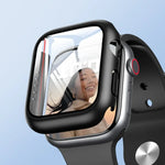 ROCK 2-in-1 PC-Rahmen + Schutzhülle aus gehärtetem Glas, für Apple Watch Series 9 / 8 / 7 (41 mm) und Apple Watch Series 9 / 8 / 7 (45 mm)