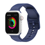 Silikon-Uhrenarmband für Apple Watch Series, 7 45mm / 6&SE&5&4 44mm / 3&2&1 42mm