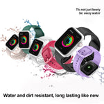 Silikon-Uhrenarmband für Apple Watch Series, 7 45mm / 6&SE&5&4 44mm / 3&2&1 42mm