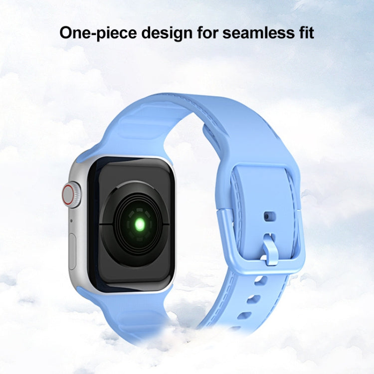 Silikon-Uhrenarmband für Apple Watch Series, 7 45mm / 6&SE&5&4 44mm / 3&2&1 42mm