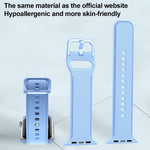 Silikon-Uhrenarmband für Apple Watch Series, 7 45mm / 6&SE&5&4 44mm / 3&2&1 42mm