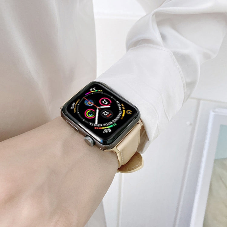 Genuine Leather Watchband For Apple Watch Series, 7 41mm / 6&SE&5&4 40mm / 3&2&1 38mm, 7 45mm / 6&SE&5&4 44mm / 3&2&1 42mm