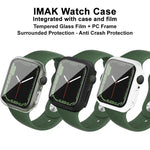 imak PC-Gehäuse mit Schutzglasfolie, für Apple Watch Series 9 / 8 / 7 (41 mm) und Apple Watch Series 9 / 8 / 7 (45 mm)
