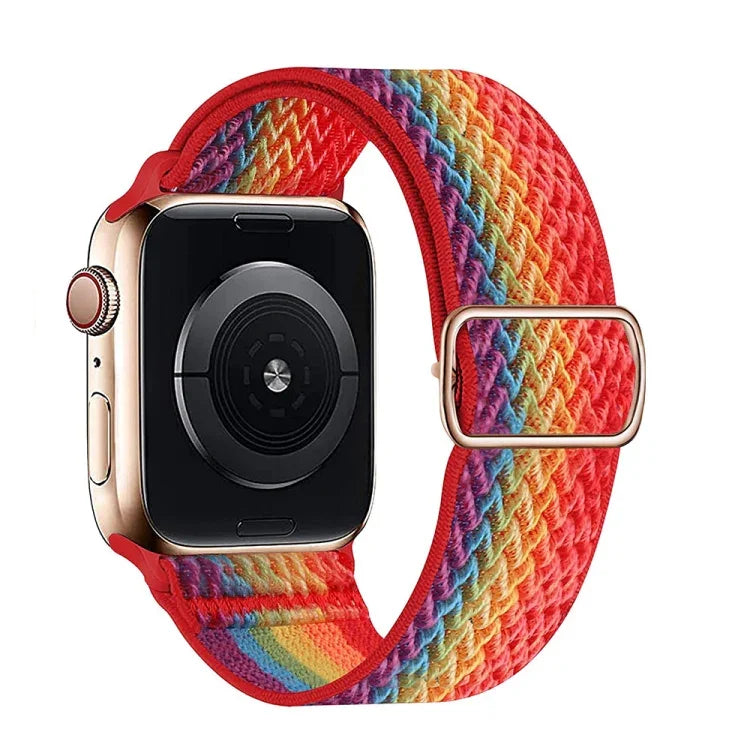 Nylonarmband mit W-Textur für Apple Watch Series 7 (41 mm), 6, SE, 5 und 4 (40 mm), 3, 2 und 1 (38 mm) und 7 (45 mm), 6, SE, 5 und 4 (44 mm) sowie 3, 2 und 1 (42 mm).