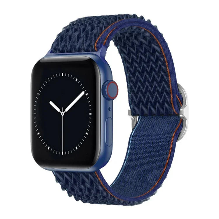 Nylonarmband mit W-Textur für Apple Watch Series 7 (41 mm), 6, SE, 5 und 4 (40 mm), 3, 2 und 1 (38 mm) und 7 (45 mm), 6, SE, 5 und 4 (44 mm) sowie 3, 2 und 1 (42 mm).