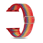 Nylonarmband mit W-Textur für Apple Watch Series 7 (41 mm), 6, SE, 5 und 4 (40 mm), 3, 2 und 1 (38 mm) und 7 (45 mm), 6, SE, 5 und 4 (44 mm) sowie 3, 2 und 1 (42 mm).