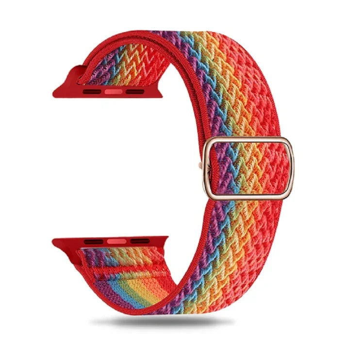 Nylonarmband mit W-Textur für Apple Watch Series 7 (41 mm), 6, SE, 5 und 4 (40 mm), 3, 2 und 1 (38 mm) und 7 (45 mm), 6, SE, 5 und 4 (44 mm) sowie 3, 2 und 1 (42 mm).