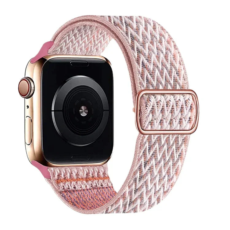 Nylonarmband mit W-Textur für Apple Watch Series 7 (41 mm), 6, SE, 5 und 4 (40 mm), 3, 2 und 1 (38 mm) und 7 (45 mm), 6, SE, 5 und 4 (44 mm) sowie 3, 2 und 1 (42 mm).
