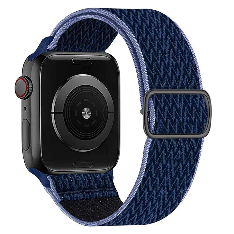 Nylonarmband mit W-Textur für Apple Watch Series 7 (41 mm), 6, SE, 5 und 4 (40 mm), 3, 2 und 1 (38 mm) und 7 (45 mm), 6, SE, 5 und 4 (44 mm) sowie 3, 2 und 1 (42 mm).