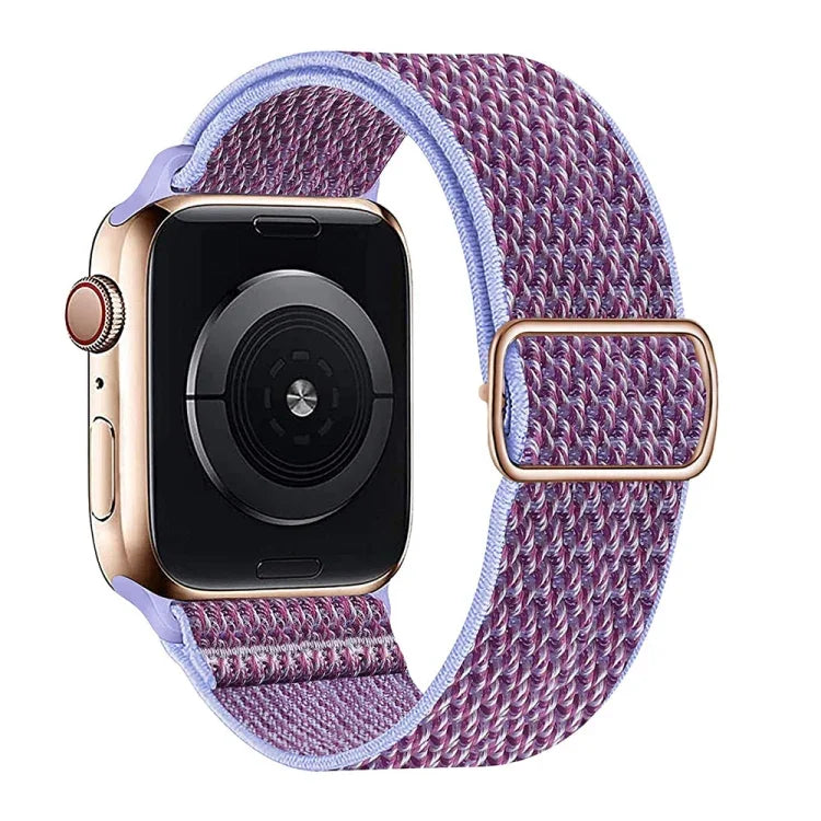 Nylonarmband mit W-Textur für Apple Watch Series 7 (41 mm), 6, SE, 5 und 4 (40 mm), 3, 2 und 1 (38 mm) und 7 (45 mm), 6, SE, 5 und 4 (44 mm) sowie 3, 2 und 1 (42 mm).