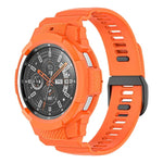 Sport-Silikonarmband aus Carbonfaser, passend für Samsung Galaxy Watch4 Classic 42 mm