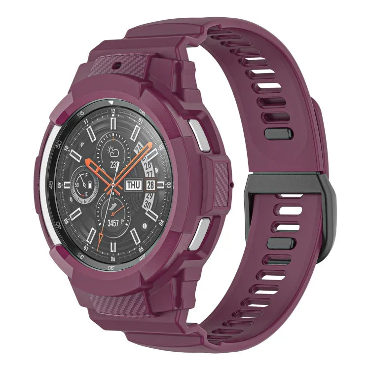Sport-Silikonarmband aus Carbonfaser, passend für Samsung Galaxy Watch4 Classic 42 mm