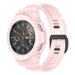 Sport-Silikonarmband aus Carbonfaser, passend für Samsung Galaxy Watch4 Classic 42 mm