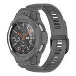 Sport-Silikonarmband aus Carbonfaser, passend für Samsung Galaxy Watch4 Classic 42 mm