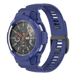 Sport-Silikonarmband aus Carbonfaser, passend für Samsung Galaxy Watch4 Classic 42 mm