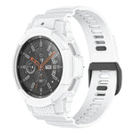 Sport-Silikonarmband aus Carbonfaser, passend für Samsung Galaxy Watch4 Classic 42 mm