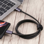140W USB 2.0 USB-C / Typ-C männlich zu USB-C / Typ-C männlich geflochtenes Datenkabel, 1m, 1,5m, 2m
