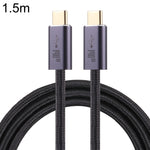 140W USB 2.0 USB-C / Typ-C männlich zu USB-C / Typ-C männlich geflochtenes Datenkabel, 1m, 1,5m, 2m