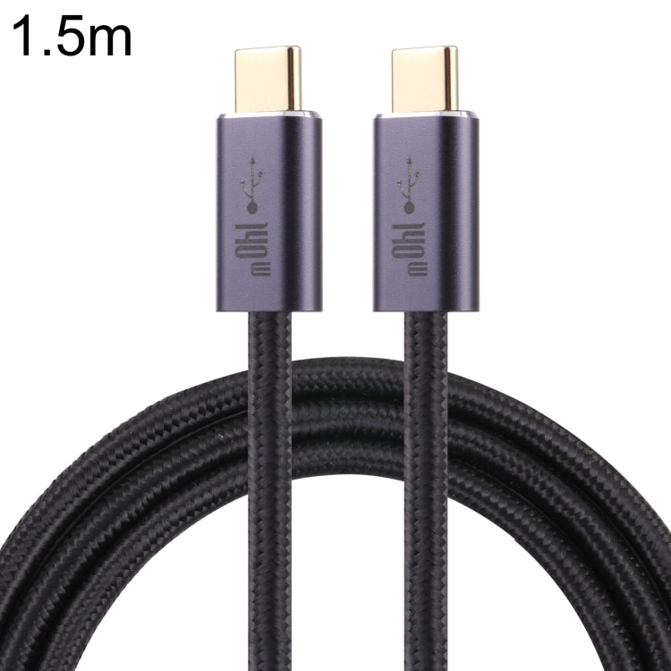 140W USB 2.0 USB-C / Typ-C männlich zu USB-C / Typ-C männlich geflochtenes Datenkabel, 1m, 1,5m, 2m
