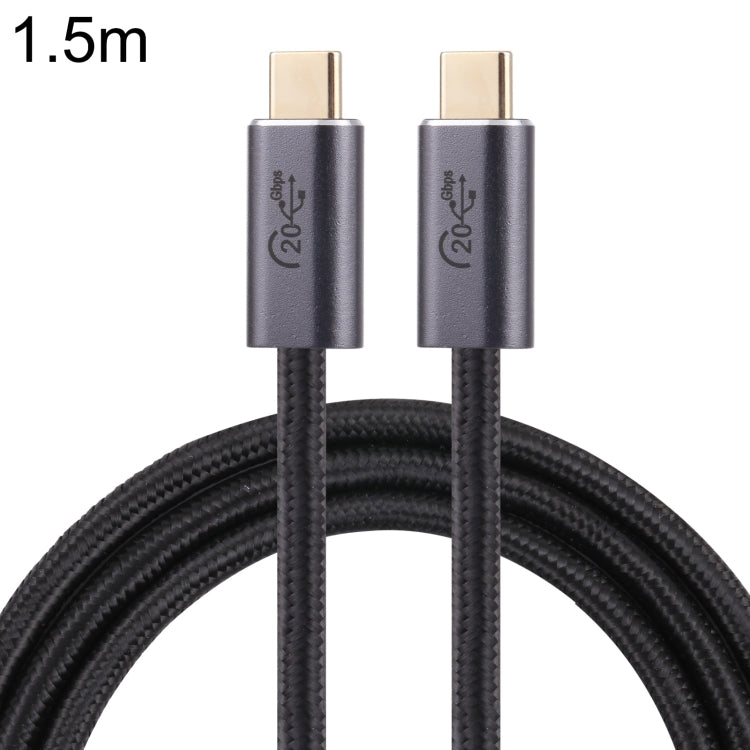 20Gbps USB 3.2 USB-C / Typ-C männlich zu USB-C / Typ-C männlich geflochtenes Datenkabel, 0,5m, 1m, 1,5m, 2m, 3m