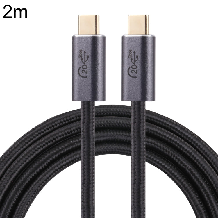 20Gbps USB 3.2 USB-C / Typ-C männlich zu USB-C / Typ-C männlich geflochtenes Datenkabel, 0,5m, 1m, 1,5m, 2m, 3m