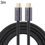 20Gbps USB 3.2 USB-C / Typ-C männlich zu USB-C / Typ-C männlich geflochtenes Datenkabel, 0,5m, 1m, 1,5m, 2m, 3m