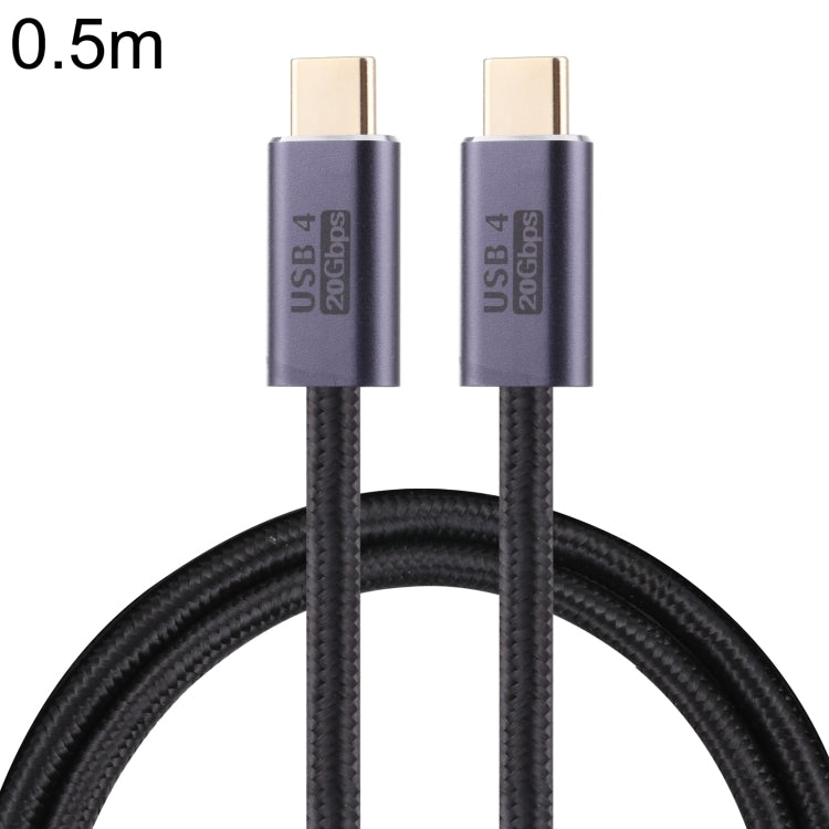 20Gbps USB 4 USB-C / Typ-C männlich zu USB-C / Typ-C männlich geflochtenes Datenkabel, 0,5m, 1m, 1,5m, 2m, 3m