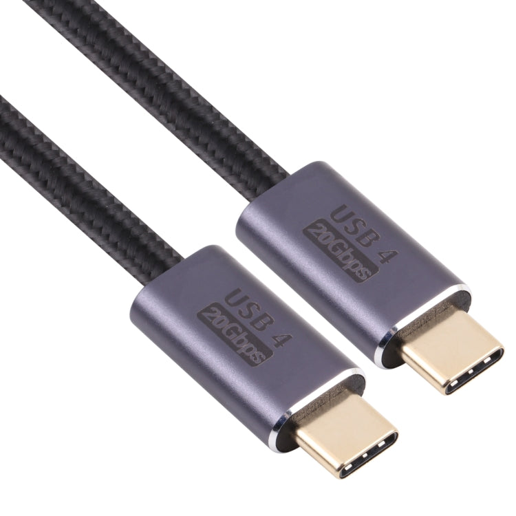 20Gbps USB 4 USB-C / Typ-C männlich zu USB-C / Typ-C männlich geflochtenes Datenkabel, 0,5m, 1m, 1,5m, 2m, 3m