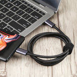 20Gbps USB 4 USB-C / Typ-C männlich zu USB-C / Typ-C männlich geflochtenes Datenkabel, 0,5m, 1m, 1,5m, 2m, 3m