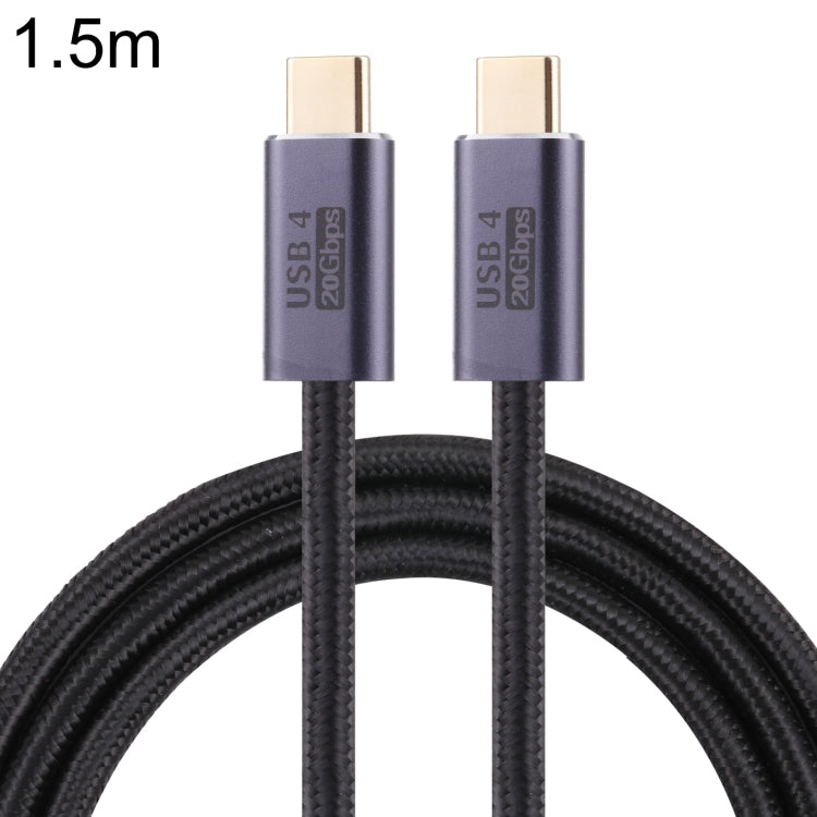 20Gbps USB 4 USB-C / Typ-C männlich zu USB-C / Typ-C männlich geflochtenes Datenkabel, 0,5m, 1m, 1,5m, 2m, 3m
