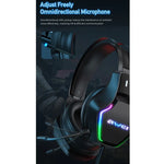 awei GM-1 Gaming-Headset mit Mikrofon, Umgebungslicht, USB + 3,5 mm, GM-1