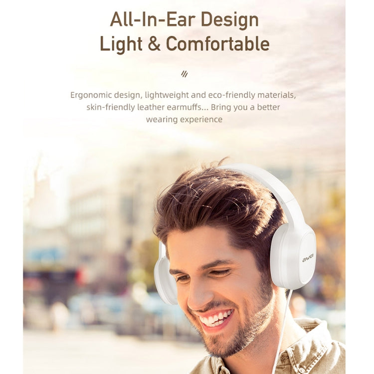 awei GM-6 3.5mm Stereo kabelgebundenes Headset, GM-6 (Schwarz)