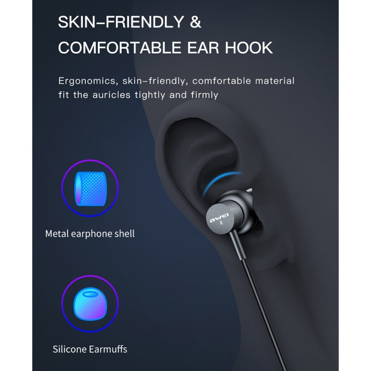 awei ES-180i In-Ear E-Sport Kabelgebundener Ohrhörer mit Mikrofon, ES-180i