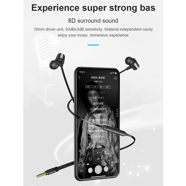 awei L1 Stereo Surround In-Ear Kabelgebundener Ohrhörer, L1(Schwarz), L1(Grau)