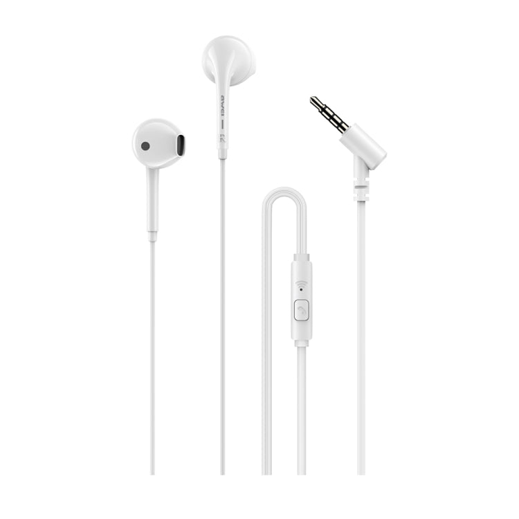 awei PC-7 Mini Stereo Halboffener In-Ear Kabelgebundener Ohrhörer, PC-7(Schwarz), PC-7(Weiß)