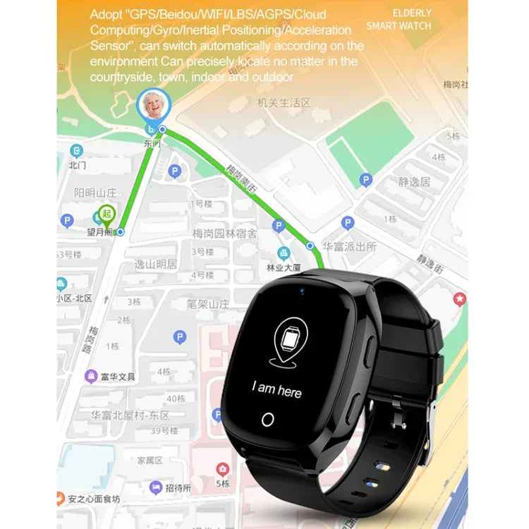 D300 Smartwatch mit 1,54-Zoll-IPS-Bildschirm, unterstützt Tracking und Positionsbestimmung sowie Videoanrufe und verfügt über eine Körpertemperaturanzeige.