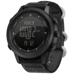 NORTH EDGE APACHE-46 Wasserdichte Multifunktions-Digital-Smart-Sportuhr für Herren, Nylonarmband